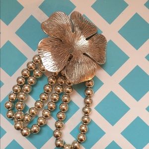 Silver Floral bracelet